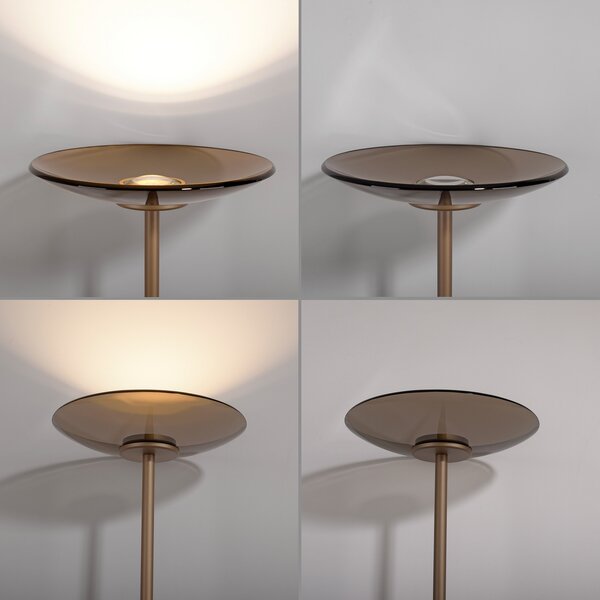 Podne Lampa PURE, PURE Moon, prigušiv, Bronca / stari mesing, Dnevna soba, Aluminij, Moderan