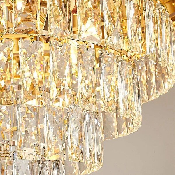 Visilica s kristalima G061-CP 80CM GOLD