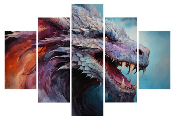 Slika - Ilustracija zmaja (150x105 cm)