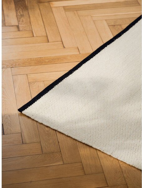 Bež ručno rađen vunen tepih 140x200 cm Mavi – noo.ma