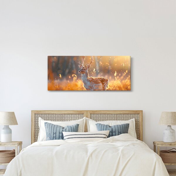 Slika - Jeleni u polju (120x50 cm)