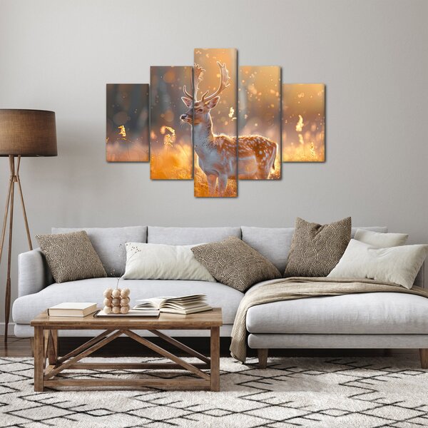 Slika - Jeleni u polju (150x105 cm)