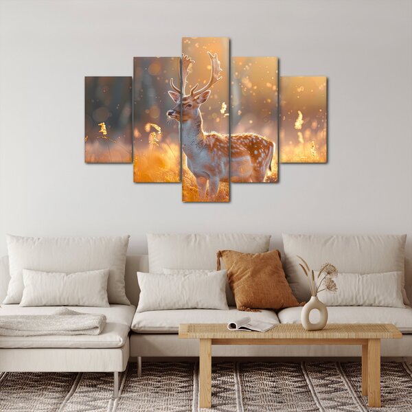 Slika - Jeleni u polju (150x105 cm)