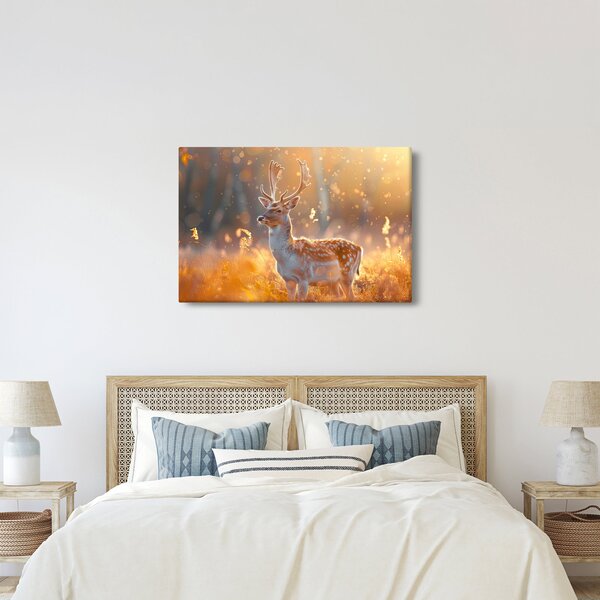 Slika - Jeleni u polju (90x60 cm)