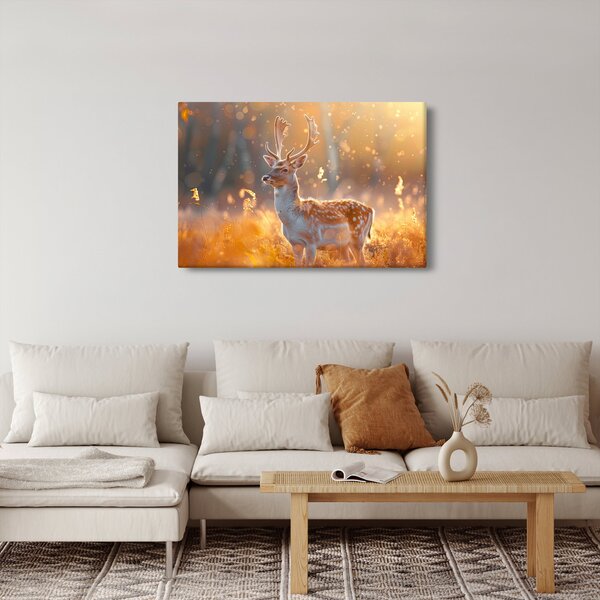 Slika - Jeleni u polju (90x60 cm)