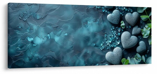 Slika - Kamenje u obliku srca (120x50 cm)