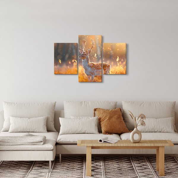 Slika - Jeleni u polju (90x60 cm)