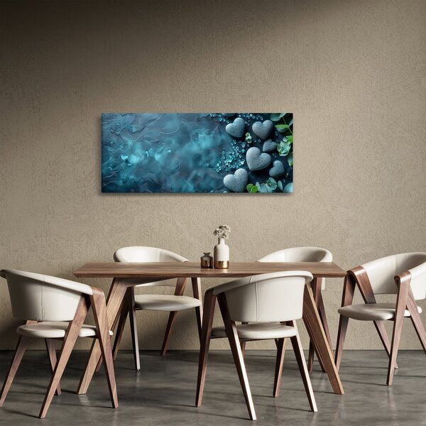 Slika - Kamenje u obliku srca (120x50 cm)