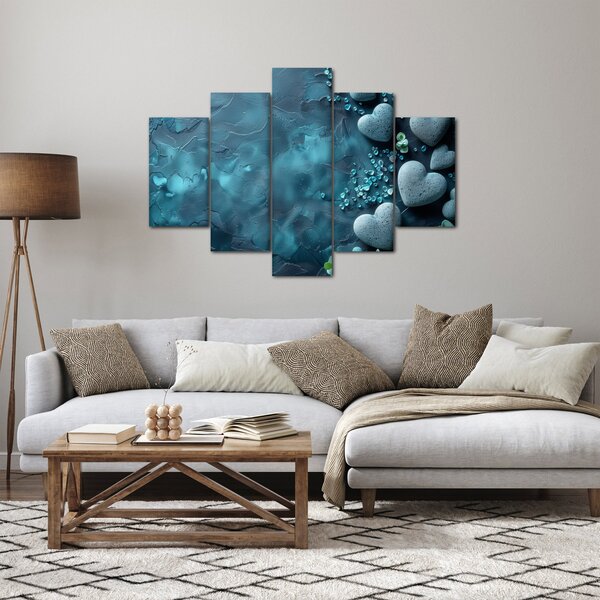 Slika - Kamenje u obliku srca (150x105 cm)