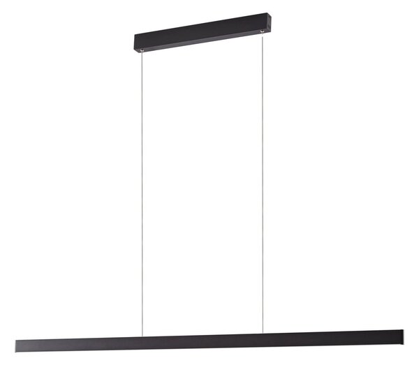 Viseće Svjetiljka Lucande, Mylosh, prigušiv, Crno, Blagovaonica, Aluminij, Moderan