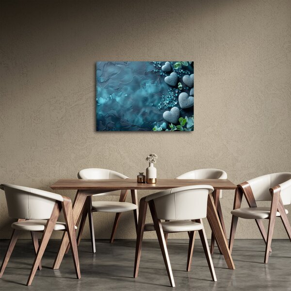 Slika - Kamenje u obliku srca (70x50 cm)