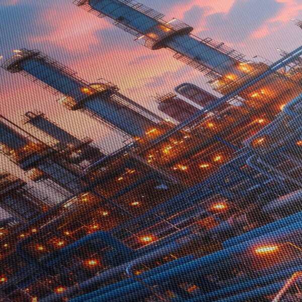 Slika - Industrijsko postrojenje (150x105 cm)
