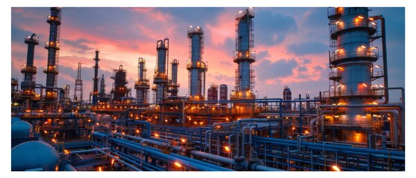 Slika - Industrijsko postrojenje (120x50 cm)
