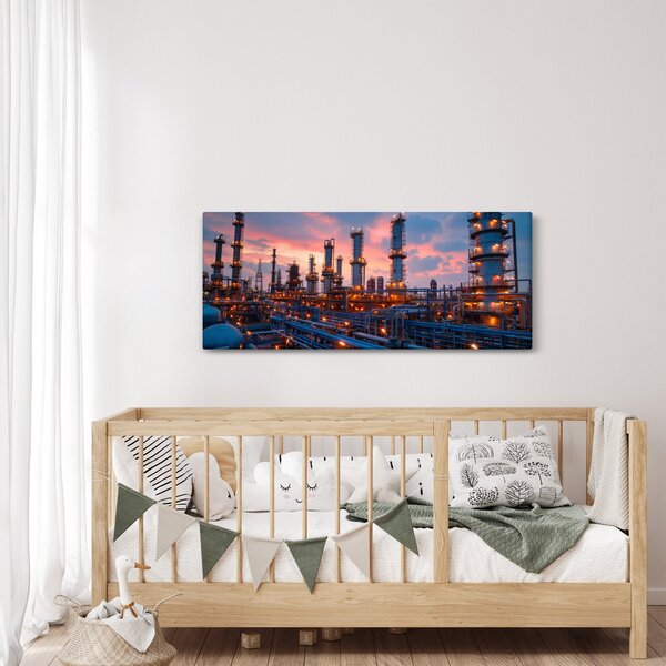 Slika - Industrijsko postrojenje (120x50 cm)