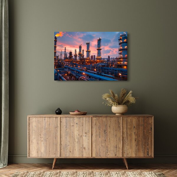 Slika - Industrijsko postrojenje (90x60 cm)