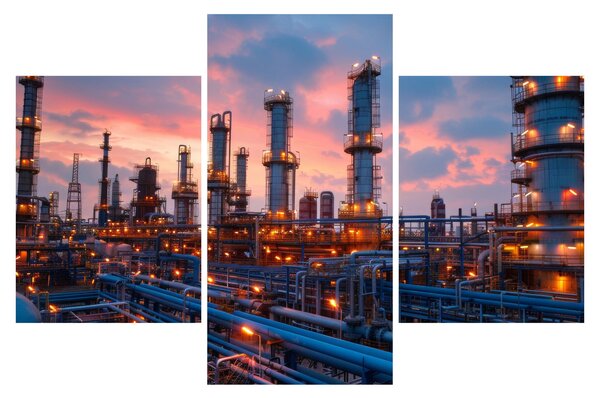 Slika - Industrijsko postrojenje (90x60 cm)