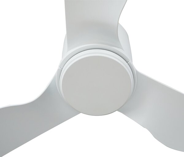 Aulo stropni ventilator Ø 123 cm bijeli DC tihi - Lindby Lindby, Aulo, Bijela, Dnevna soba, Metal, Moderan