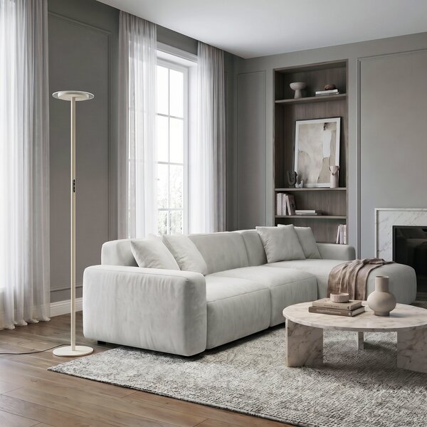 Podne Lampa Arcchio, Frile, prigušiv, Bež, Dnevna soba, Aluminij, Moderan