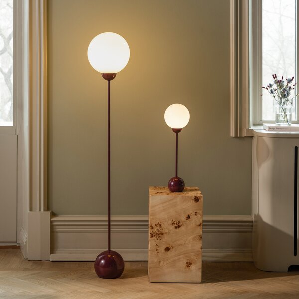 Podne Lampa Globen Lighting, Ripley, Bijela, Dnevna soba, Staklo, Skandinavski