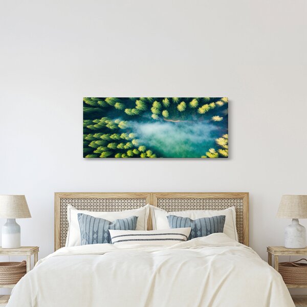 Slika - Šuma obavijena maglom (120x50 cm)