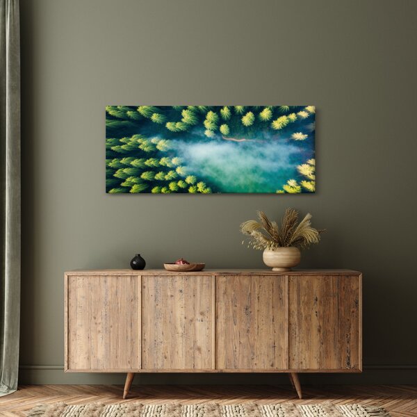Slika - Šuma obavijena maglom (120x50 cm)