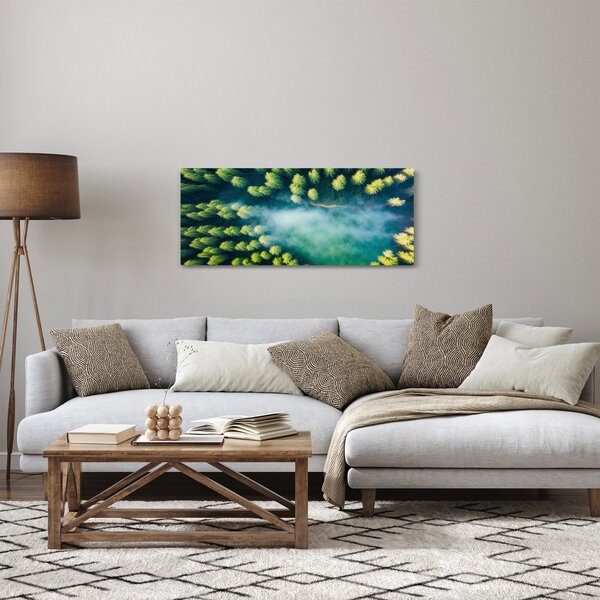 Slika - Šuma obavijena maglom (120x50 cm)