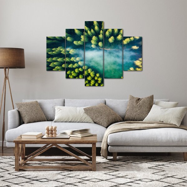Slika - Šuma obavijena maglom (150x105 cm)