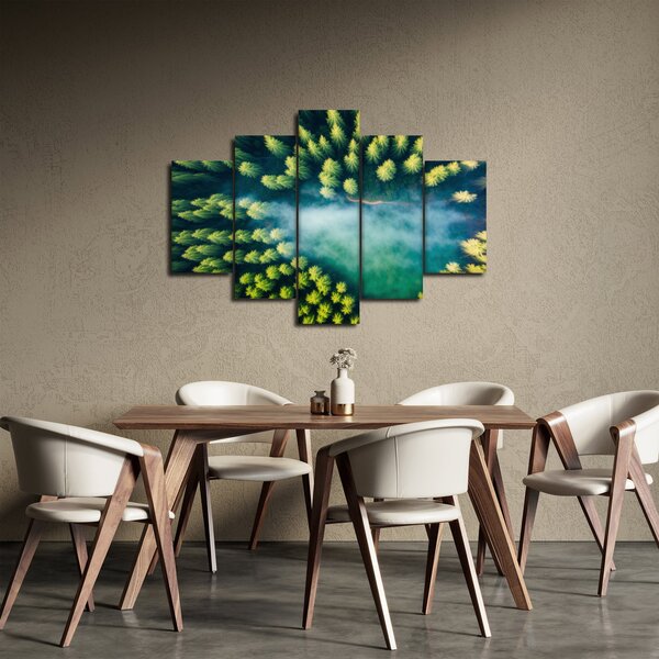 Slika - Šuma obavijena maglom (150x105 cm)
