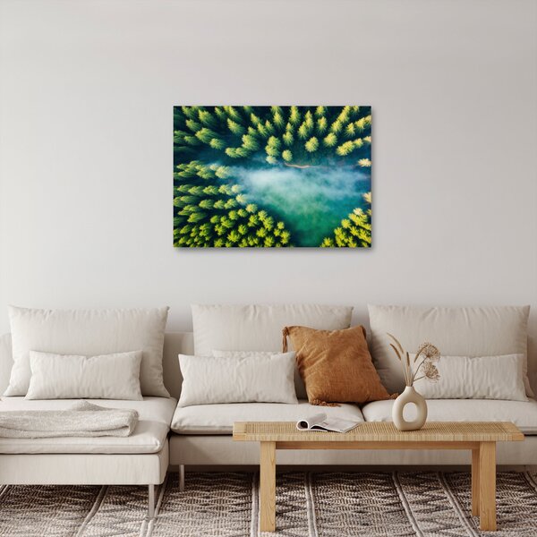 Slika - Šuma obavijena maglom (70x50 cm)