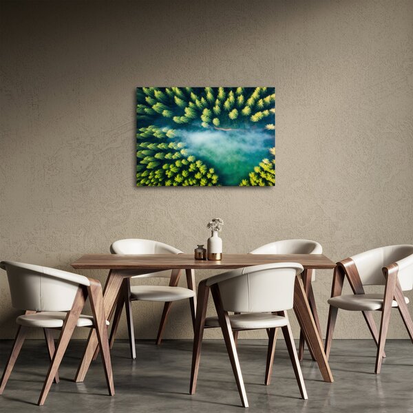 Slika - Šuma obavijena maglom (70x50 cm)