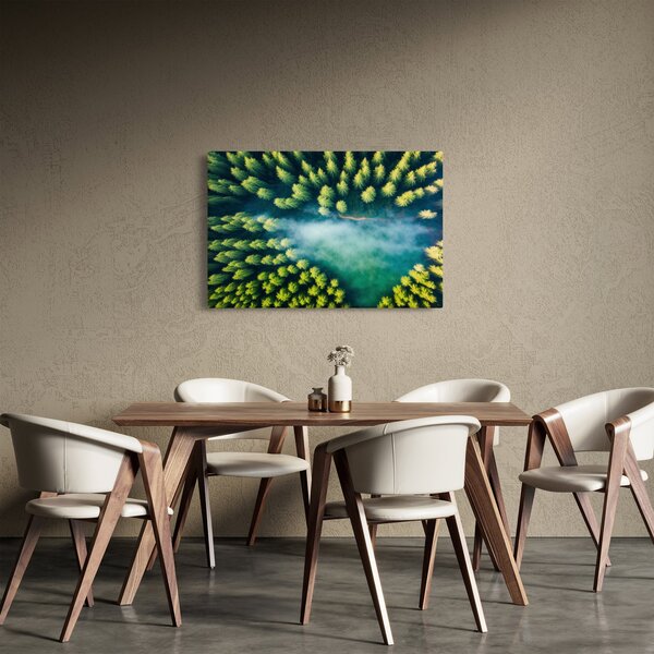 Slika - Šuma obavijena maglom (90x60 cm)