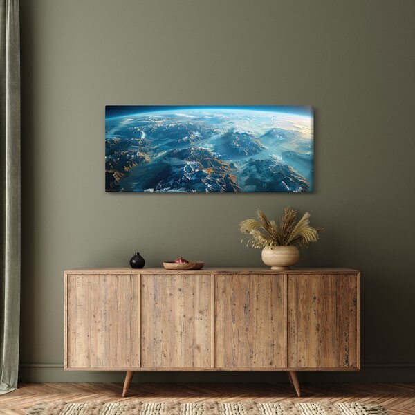 Slika - Pogled iz svemira (120x50 cm)