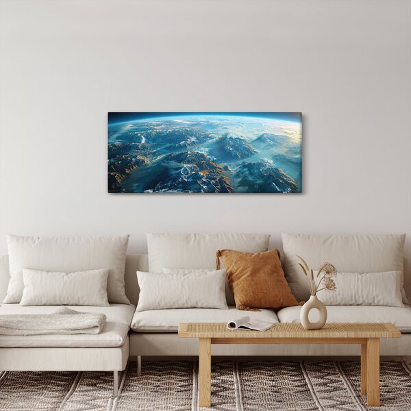 Slika - Pogled iz svemira (120x50 cm)