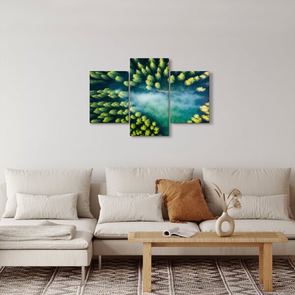 Slika - Šuma obavijena maglom (90x60 cm)