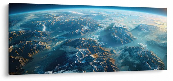 Slika - Pogled iz svemira (120x50 cm)