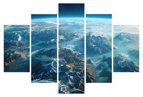 Slika - Pogled iz svemira (150x105 cm)