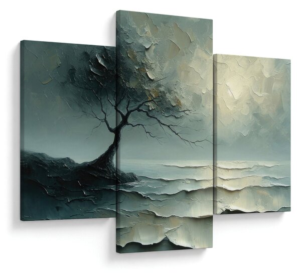 Slika - Uljana slika stabla s oceanom (90x60 cm)