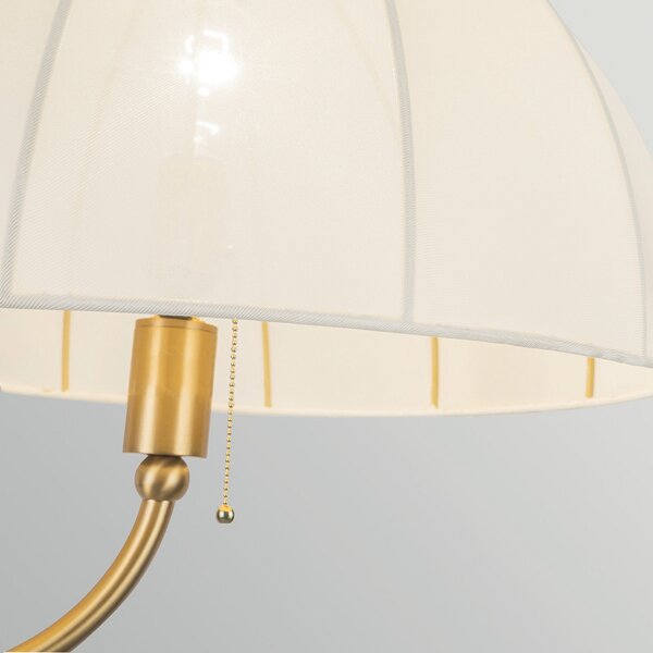 Podne Lampa Elstead, Crosby, Bež, Dnevna soba, Metal, Vintage