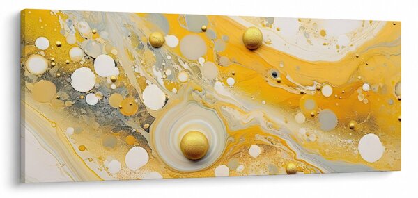 Slika - Apstraktna pozadina sa zlatnim ukrasom (120x50 cm)