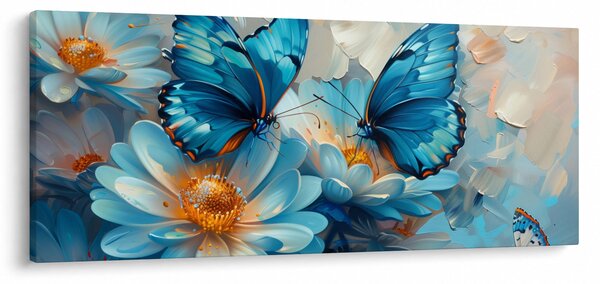 Slika - Plavi leptiri (120x50 cm)