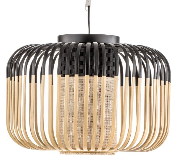 Stropne Svjetiljka Forestier, Bamboo Light S, prigušiv, Crno, Dnevna soba, Bambus, Dizajn