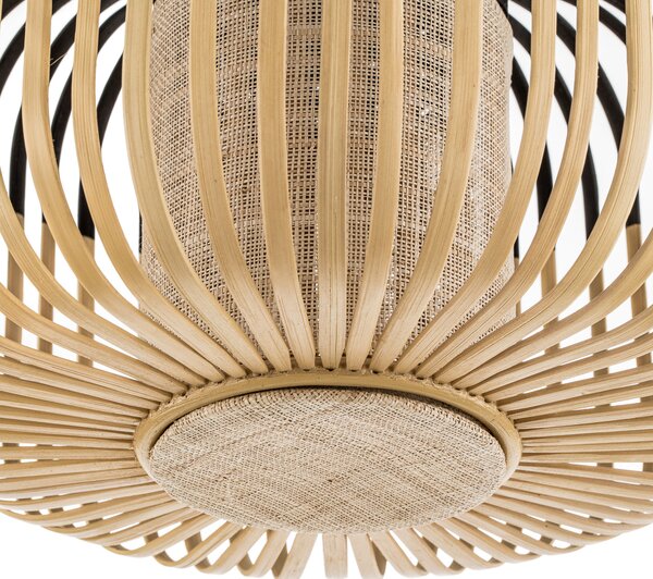 Stropne Svjetiljka Forestier, Bamboo Light S, prigušiv, Crno, Dnevna soba, Bambus, Dizajn
