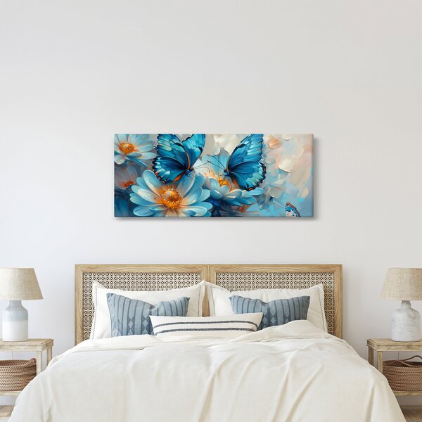Slika - Plavi leptiri (120x50 cm)