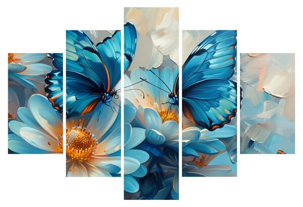 Slika - Plavi leptiri (150x105 cm)