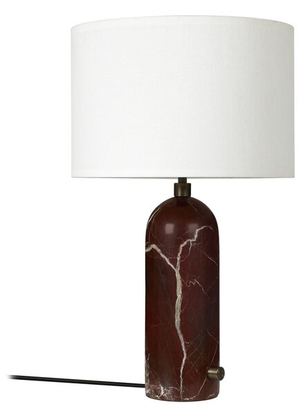 Stolne Lampa GUBI, Gravity Small, prigušiv, Crvena, Dnevna soba, Kamen, Dizajn