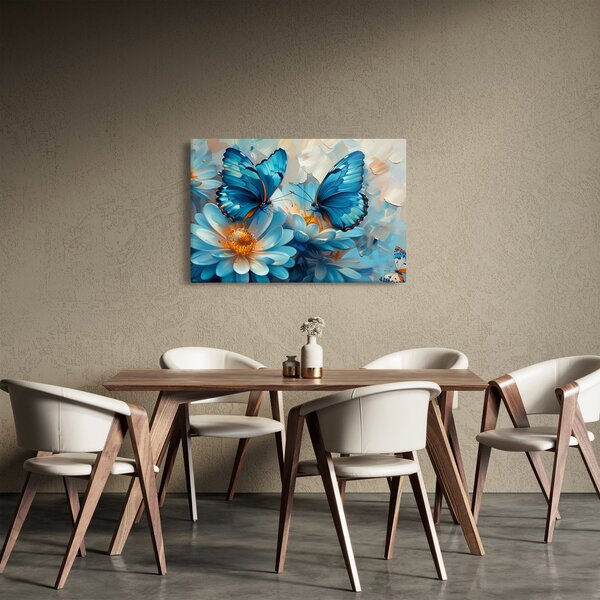 Slika - Plavi leptiri (90x60 cm)