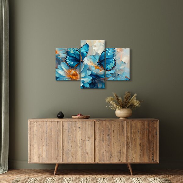 Slika - Plavi leptiri (90x60 cm)