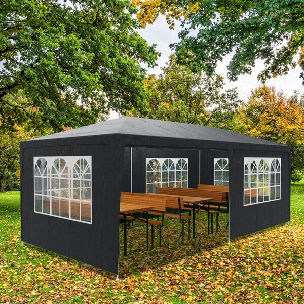 Party šator NEAPOL, 3x6 m, antracit Jurhan