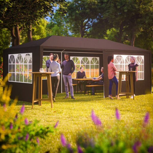 Party šator NEAPOL, 3x6 m, antracit Jurhan