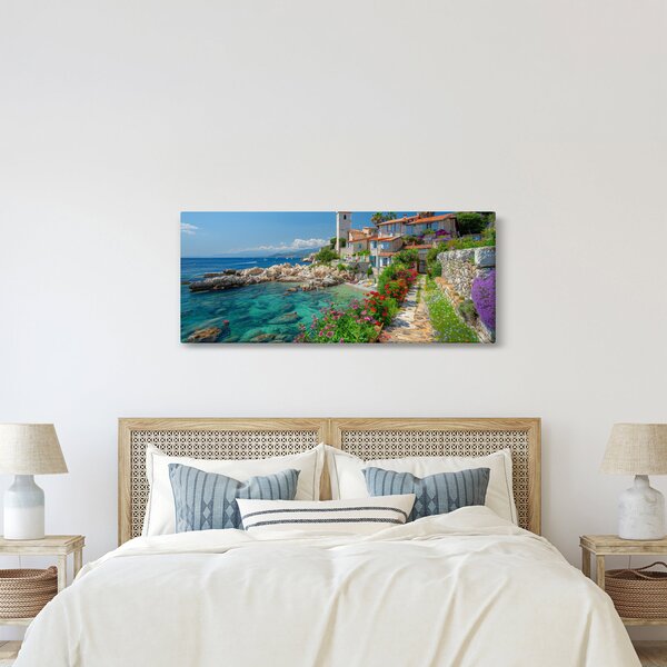 Slika - Slikovito primorsko mjesto (120x50 cm)